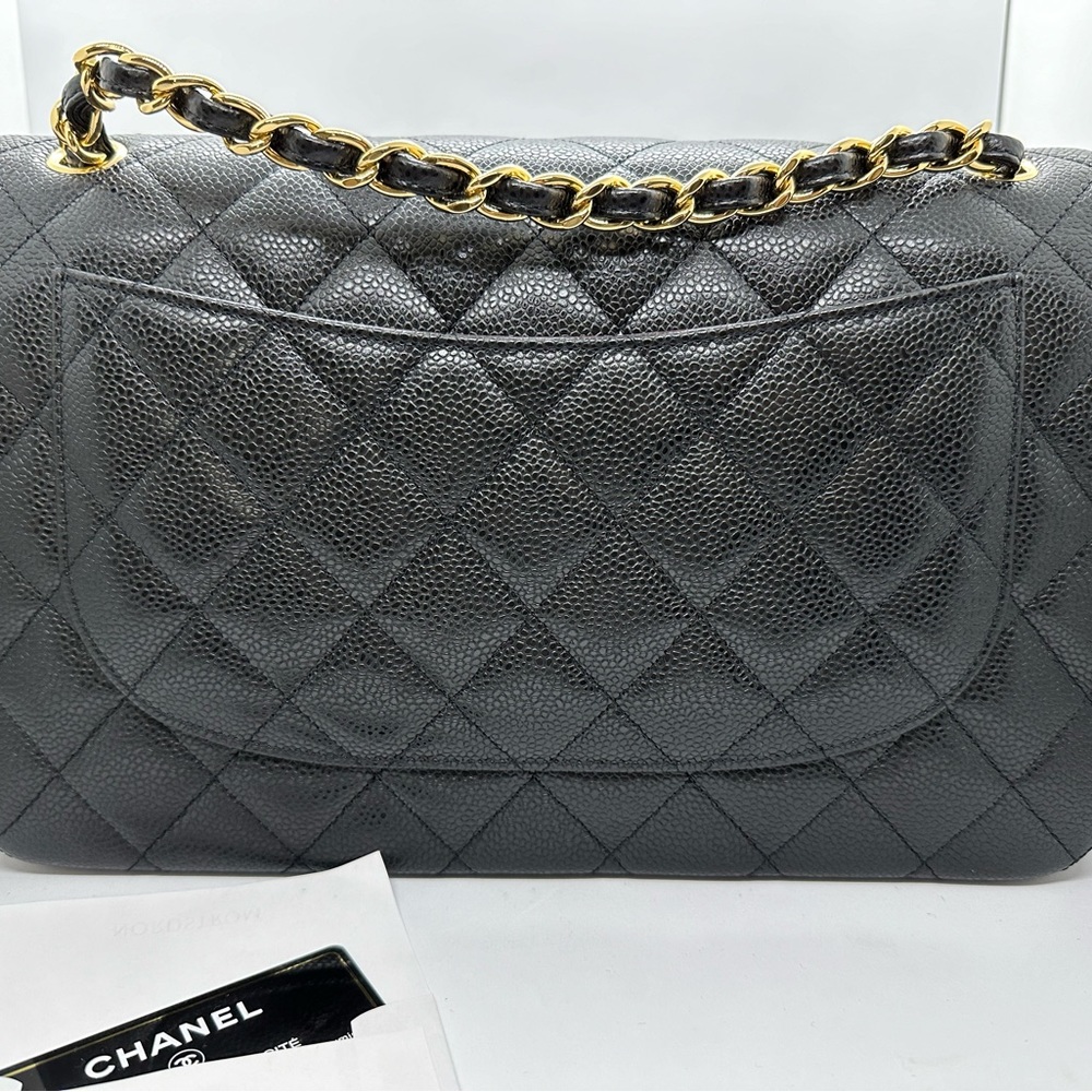 Chanel Classic Flap in caviar gold hardware. Color: Black - Picture 2 of 13